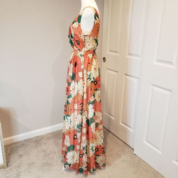 ModCloth Flolal Maxi Dress Size S - Picture 5 of 14